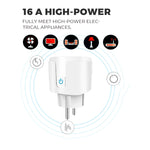 Smart EU Socket WiFi 20A EU Plug Outlet Remote Control Timer Power Monitor Support Voice Google Home Alexa