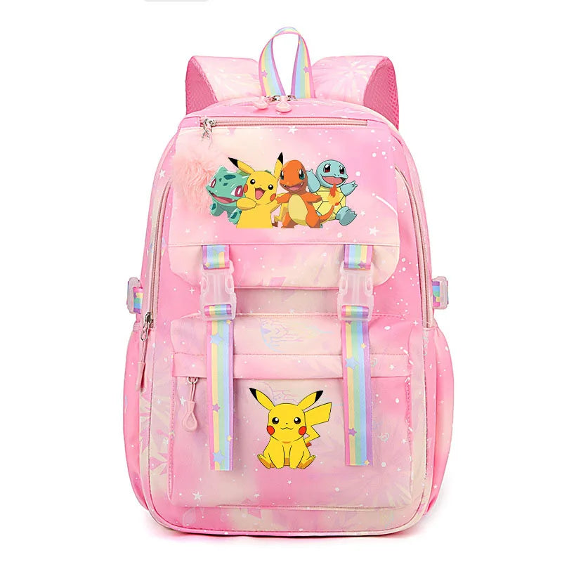 Pokémon Backpack for Kids & Teens – Pikachu & Charmander School Bag (Back-to-School Gift)