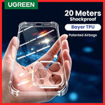 UGREEN Airbags Case for iPhone 15 14 13 Pro Max Shockproof Clear Case for iPhone 15pro Lens Protection Cover TPU Phone Case