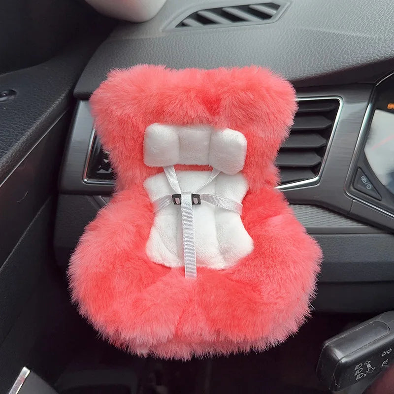 15-17cm doll Seat  Labubu carseat Safety Seat Cute Doll Air Outlet Aromatherapy decoration high-grade Car Interior Decoration
