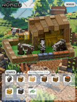 Magnetic Building Blocks Mine World Magnet Cube Set for Boy Girl Kid Age 3+ DIY Pixel style Model Base plate STEM Toy Baseplate