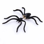 Halloween Party DIY Decoration 3D Horror Personality Black Spider Earrings Jewelry Piercing Earrings Clothing Decoration Supplie