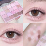 20-color eye shadow tray, cigarette powder, rose tray, warm and warm, and the atmosphere is tender and the powder is not flying