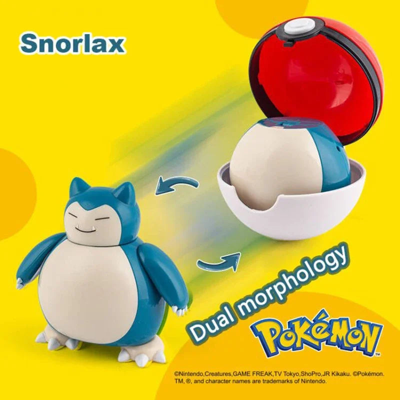 Pokemon Ball Toys Anime Figure Charizard Pikachu Mewtwo Eevee Monster Action Deformation Pokeball Toys Figures Model Kids Gifts
