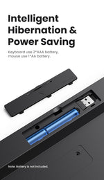 UGREEN Keyboard Wireless Bluetooth & 2.4GHz Russian/Korean/English Keycaps for Laptop MacBook iPad PC Tablet Bluetooth Keyboard