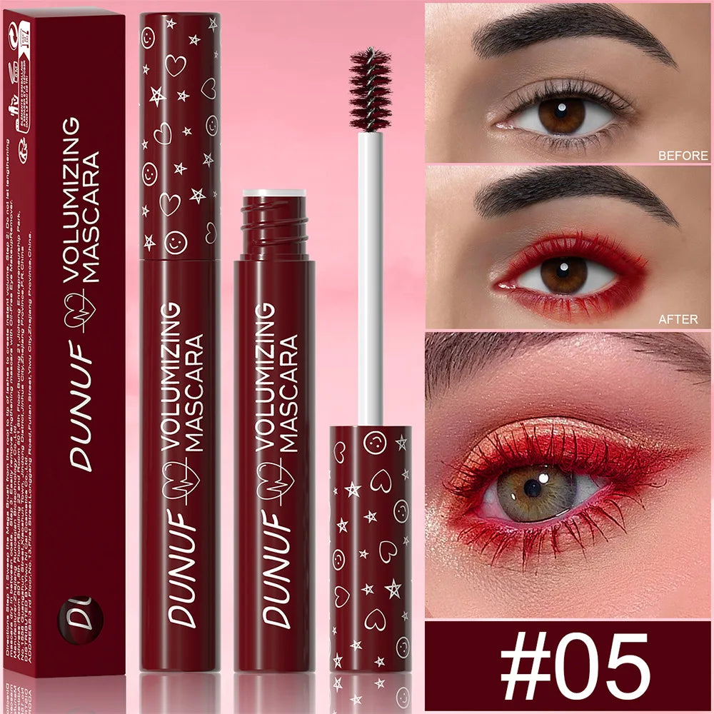 Colorful Curling Mascara Waterproof Fast Drying Eyelashes Extension Multicolor Lashes Makeup Lasting Waterproof White Mascara