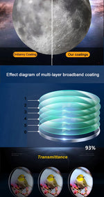 Professional Astronomical Telescope F30070 Monocular 150 Times Zoom HD Night Vision  View Moon Star  AZM70300 Stargazing