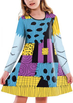 Halloween Sally Suit Cosplay Costume Anime Movie Bodysuit Spandex Jumpsuit Party Carnival Leggings Day of The Dead Zentai Set