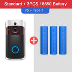 Video Doorbell Camera HD WiFi Doorbell Wireless Operated Motion Detector Audio & Speaker Night Vision for iOS&Android