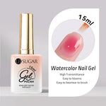 UR SUGAR 15ml Blood Red Jelly Gel Nail Polish Translucent Color Crystal Nude Gel Nail Art Varnish For Fall Winter Manicure