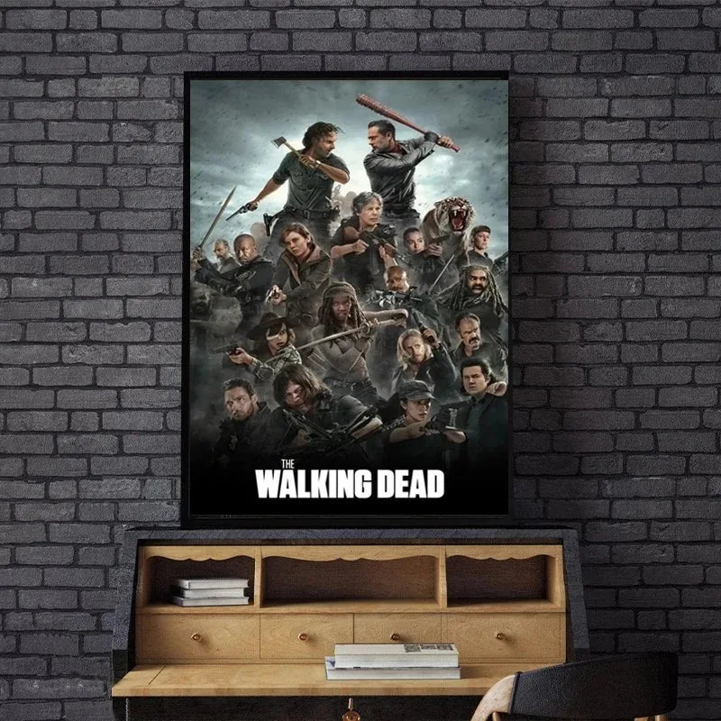 Classic Art Poster The Walking Dead The Comic Wall Art Paint Wall Decor Canvas Painting Prints Interior Bar Cafe No Frame