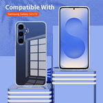 Ultra Thin Silicone Transparent Soft Case For Samsung Galaxy S25 Edge S24 S23 FE Ultra Plus 5G High Clear Shell Shockproof Cover