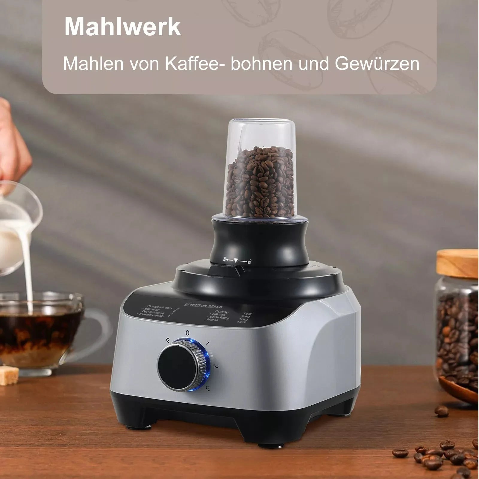 Topstrong 1300W Multifunctional 11-in-1 Whisk Kitchen Mixer Food processor YYFP410