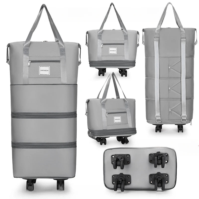 Travel Bag Backpack Large Capacity Disassembly Universal Wheel Storage Bag Luggage  Portable Double-layer Checked Bag with Wheel