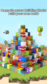 Magnetic building blocks toy storage box set - DIY assembly toys for children - building blocks for playing with tables