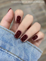 1pc 15ml Wine Red Gel Nail Polish Starter Pure Soak Off No Wipe Nail Gel Polish Suitable For All Seasons