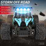 ZWN 1:16 20KM/H RC Car With LED Light 2.4G High Speed Off-Road Climbing 2WD Remote Control Car Toy Gifts for Boys Girls Kids