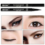 1/2 PCS Black Quick-Dry Eyeliner Pencil - 24H Lasting Smooth Matte Waterproof Anti-Smudge Liquid Eyeliner Makeup for Eyes