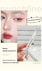 Eye Makeup Highlighter Pencil, Undereye Brightener Pencil, Dual-End Eye Shadow Stick, Smudge-Proof Eye Makeup Face Contouring