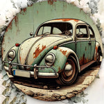 2D Metal Sign - Retro Wall Decor for Home, Bar | Classic Car Enthusiast Gift, Thanksgiving, Halloween, Metal Wall Art Decor