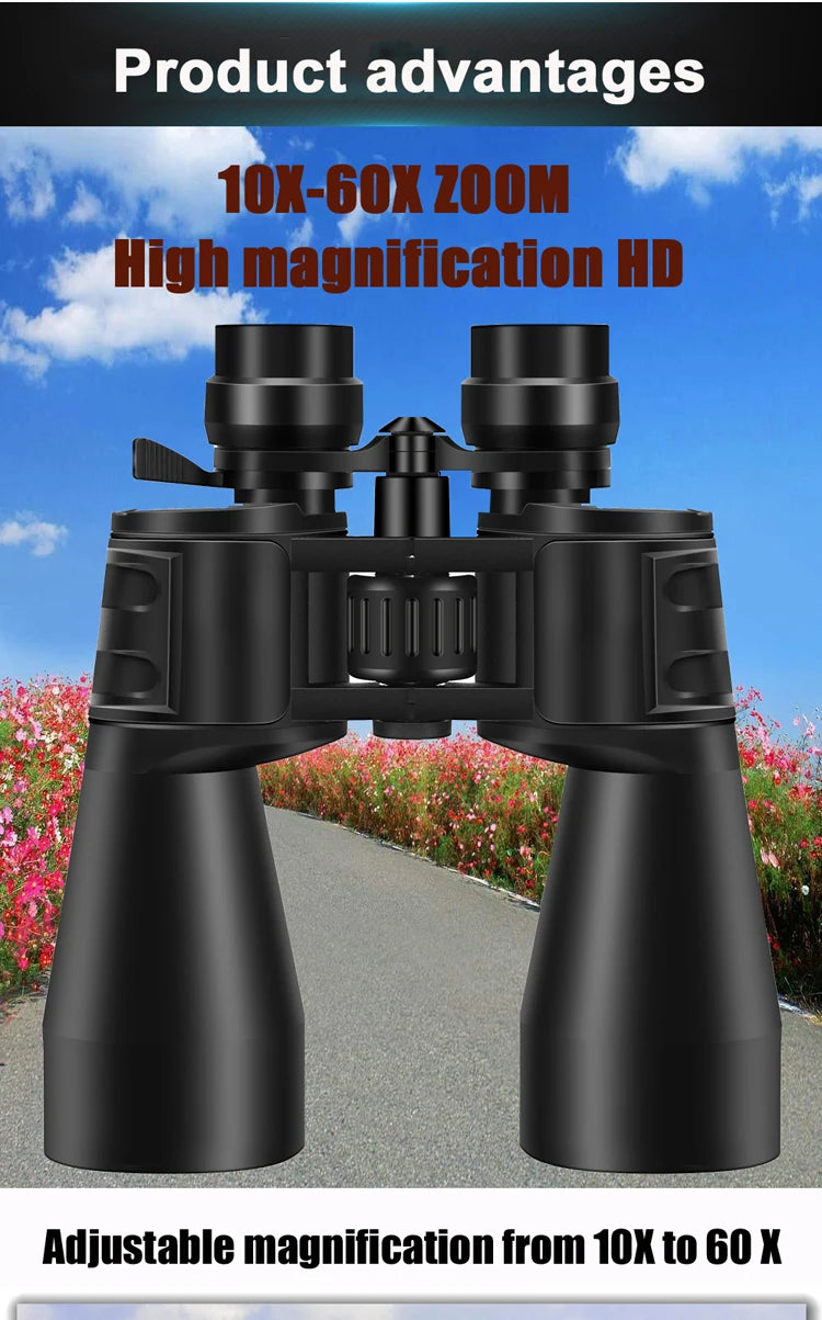 Borwolf 10-380X100  High Magnification Long Range Zoom 10-60 Times Hunting Telescope Binoculars  HD Professiona  Zoom