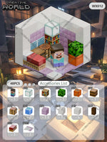 Magnetic Building Blocks Mine World Magnet Cube Set for Boy Girl Kid Age 3+ DIY Pixel style Model Base plate STEM Toy Baseplate