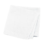 Personalized Kid Name Baby Blanket Embroidered Newborn Stroller Swaddle Breathable Cotton Knitted Bedding