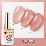 UR SUGAR 15ml Blood Red Jelly Gel Nail Polish Translucent Color Crystal Nude Gel Nail Art Varnish For Fall Winter Manicure