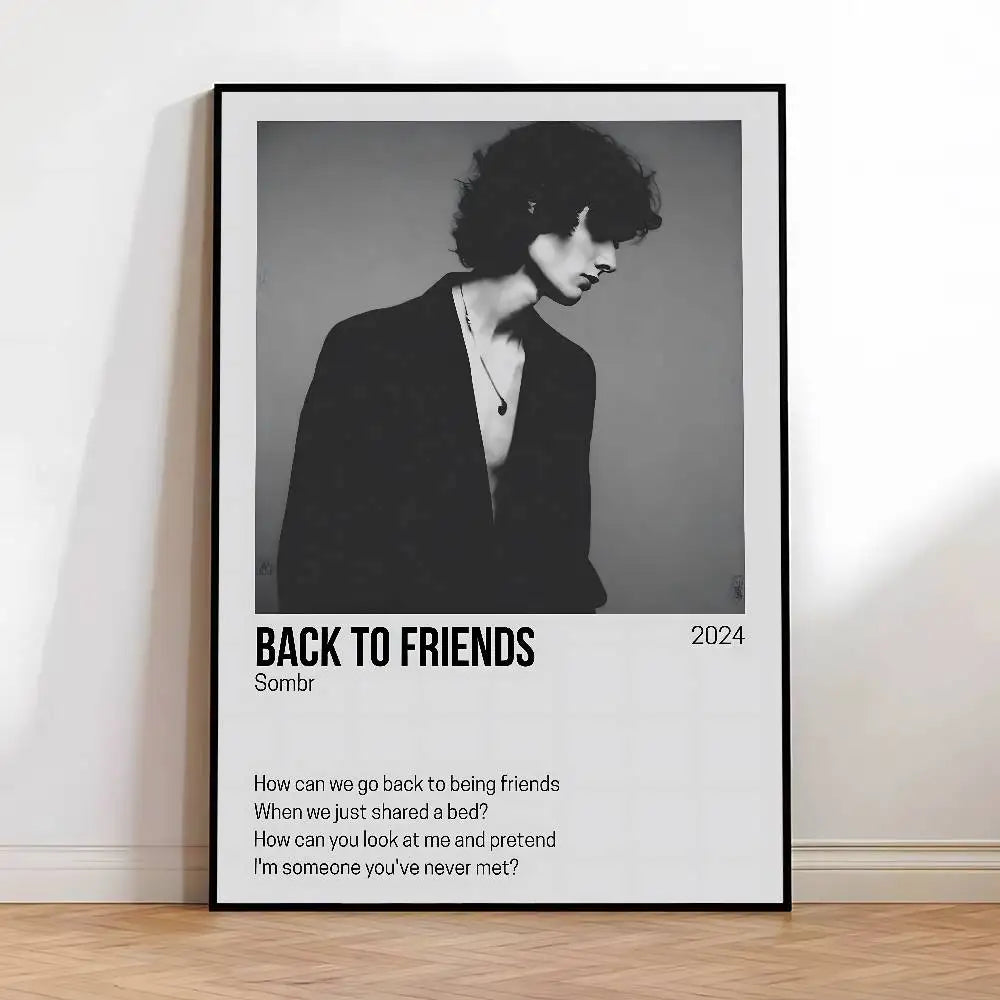 Popularity soars S-Sombr S singer Poster HD posters Self-adhesive waterproof ideal for living room bedroom bar decoration