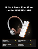 UGREEN Studio Plus 25dB ANC Active Noise Cancelling Headphones Wireless Over Ear Bluetooth Earphones, 3D Spatial Audio