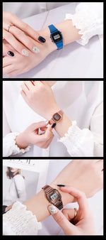 SKMEI 1901 Luxury Small Dial Digital Women Watch Ladies Calendar Waterproof Lady Sports Wristwatches Girl Clock 1252 Reloj Mujer