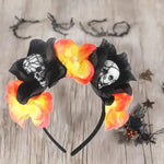 1/3PCs Halloween Headband Skull Flower Decoration Headwear Party Favors Supplies Photo Booth Props for Women Cosplay Costume