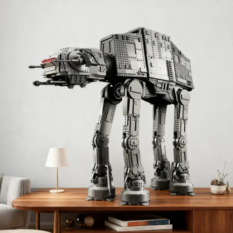 MOC 75313 UCS Large Sized ATAT Combat Walker Building Blocks Display Model Bricks Toys For Kids Adults Christmas Birthday Gifts