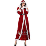 Christmas Costume Deluxe Suit Adult Women Cosplay Costume Santa Claus Funny Xmas Outfit New Year Party Fancy Clothing Premium
