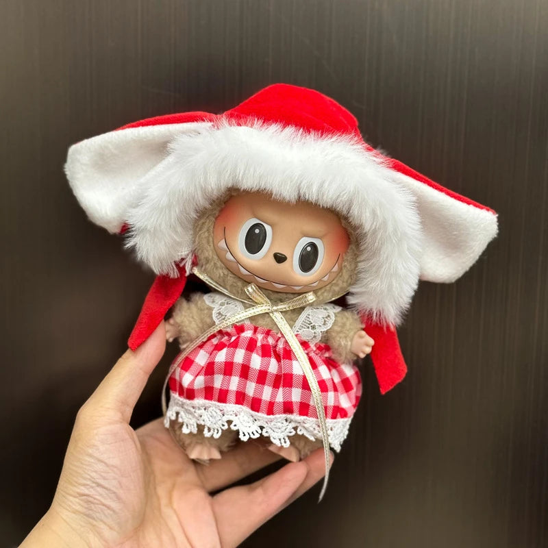 Mini Doll'S Clothes Outfit Accessories For Korea Kpop Exo 15-17cm Labubu Idol V1 V2 Overalls set Clothing Gift