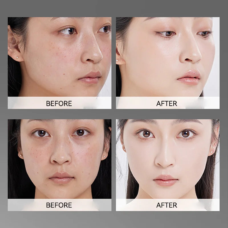 Clear and Moist Hydrating Foundation Naturally Perspective, Moisturizing, Bling, Glossy, Thin and Lightweight Double Head Makeup Foundation Rotated, More Comfortable, Waterproof Function, Easy to Makeup, Easy to Use