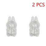 Transparent Macaron Doll Case For Labubu - Popmart Bubble Mart Storage Box, Dustproof Cover for Elf, Christmas New Year Gift