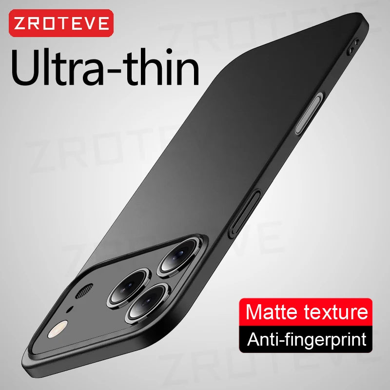 For iPhone17 Pro Max ZROTEVE Ultra Thin Matte Hard PC Cover For iPhone 17 16 e 16e 15 14 12 13 iPhone16 Plus iPhone13 Phone Case