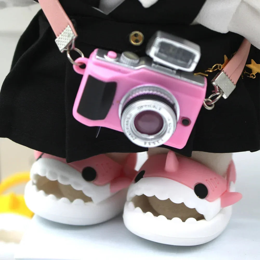 Slipper Shoes Macaron Style 17cm Labubu V2 V1 Doll Shoes Capybara Casual Sandal Dolls Accessories DIY Doll Toys
