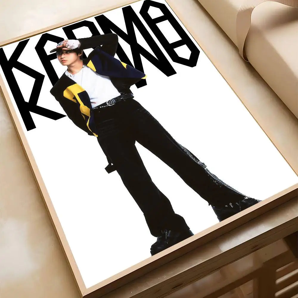 STRAYKIDS 4th Studio Album 'KARMA' Concept Photos Poster Bedroom Living Room Modern Art Home Decoration Wall Painting Gifts