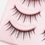 DINGSEN Fake Eyelash Anime Lashes 5 Pairs Little Devil Eyelashes Natural Daily Makeup Manga Eyelashes Clear Band Eyelashes