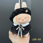 Cute Mini Plush Doll Clothes for 17cm Labubu Many Kinds of Overalls Clothes Accessories