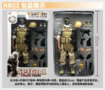 1/6 Action Figure Military Army 30cm Combat Swat Police Soldier With Gun Forces Model Toys