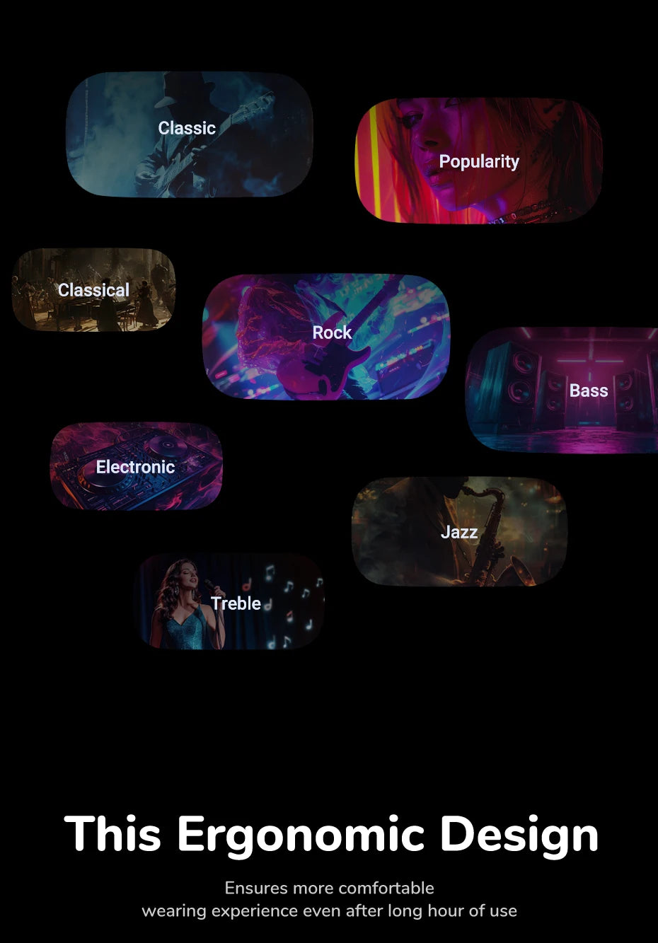 UGREEN LCD Full Color Smart Screen Wireless TWS Bluetooth Earphones Earbuds 52dB Active Noise Cancelling ANC In Ear Headphones