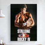 Rocky Balboa Classic Movie Poster Art Self-adhesive Art Small Poster HD Quality Poster Wall Art Painting Study Wall Decoration