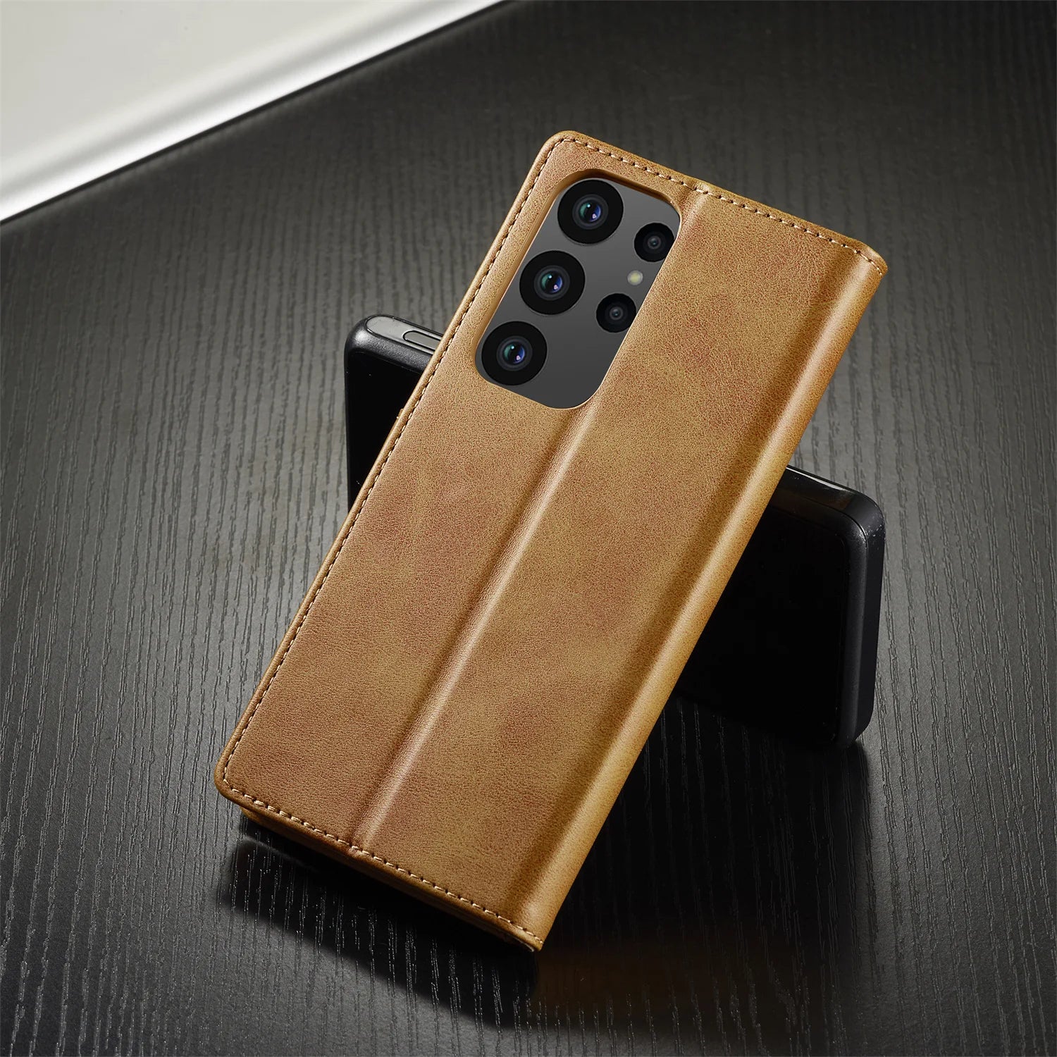 Leather Case for Samsung Galaxy S23 S24 S25 FE Ultra Plus Edge A07 A17 A35 A55 A06 A16 A26 A36 A56 5G Flip Wallet Card Holder