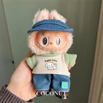 Suspenders Suit For 17cm Labubu Doll Clothes All-match Colour Outfit Doll Accessories Fashion Design Lovely Little Bear Star