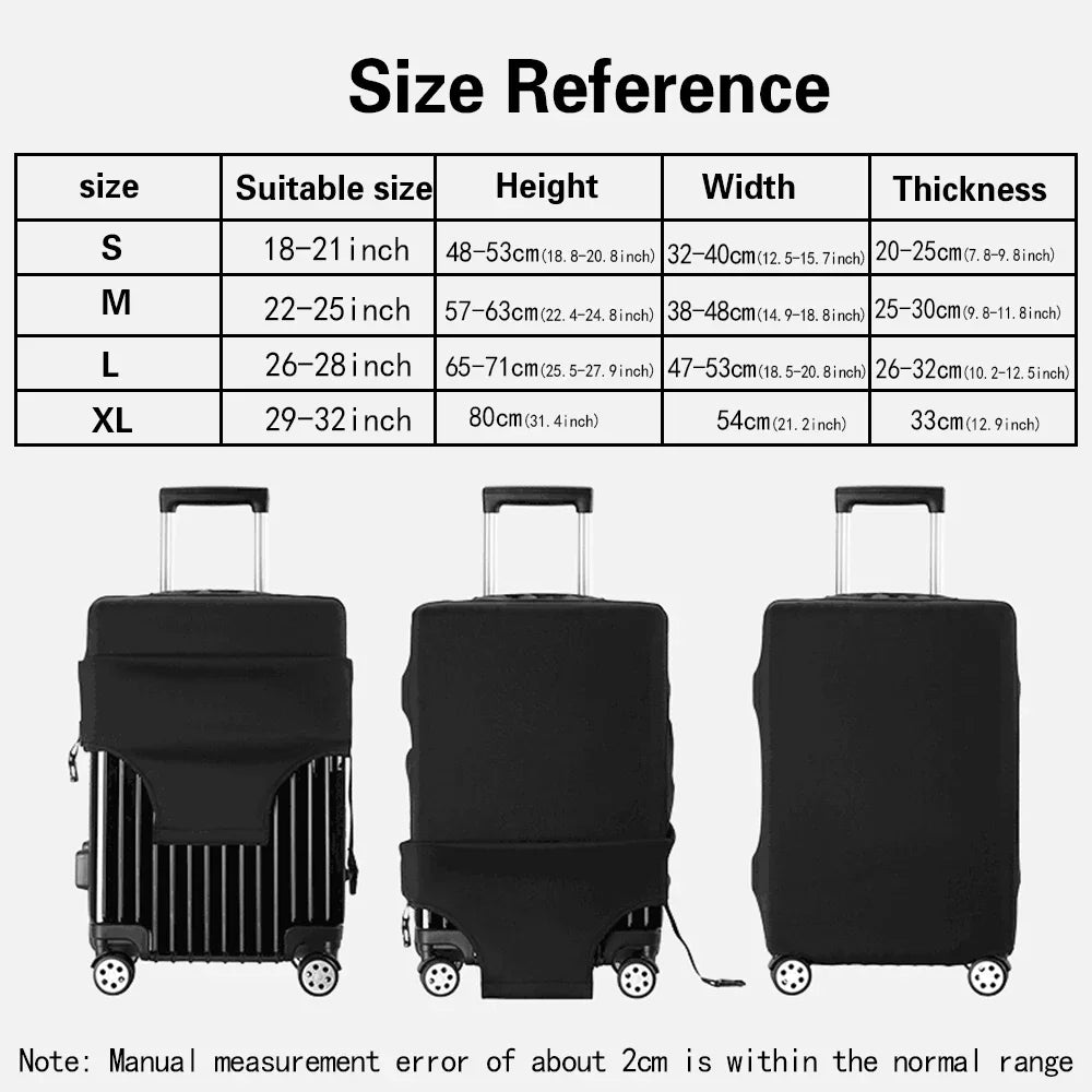 Luggage Covers Suitcase Cover Fashion Travel Essentials Funny pattern 18-32 Inch Traveling Accessories Protective Trolley Case