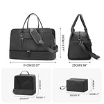 Luggage Travel Bags with a Clothes Bag and Toiletry Bag Large Capacity Daily Commuter Shoulder Bag Woman Tote Bags Handbag Woman