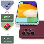 Case For Samsung Galaxy S24 S23 S22 S25 Ultra S24 FE A56 A55 A53 A54 A16 A17 5G S25 Edge Shockproof Liquid Silicone Phone Cover